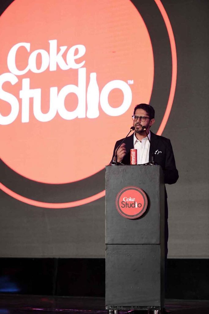 Mr. Abbas Arslan, Marketing Director - Coca-Cola Pakistan & Afghanistan addressing the audience