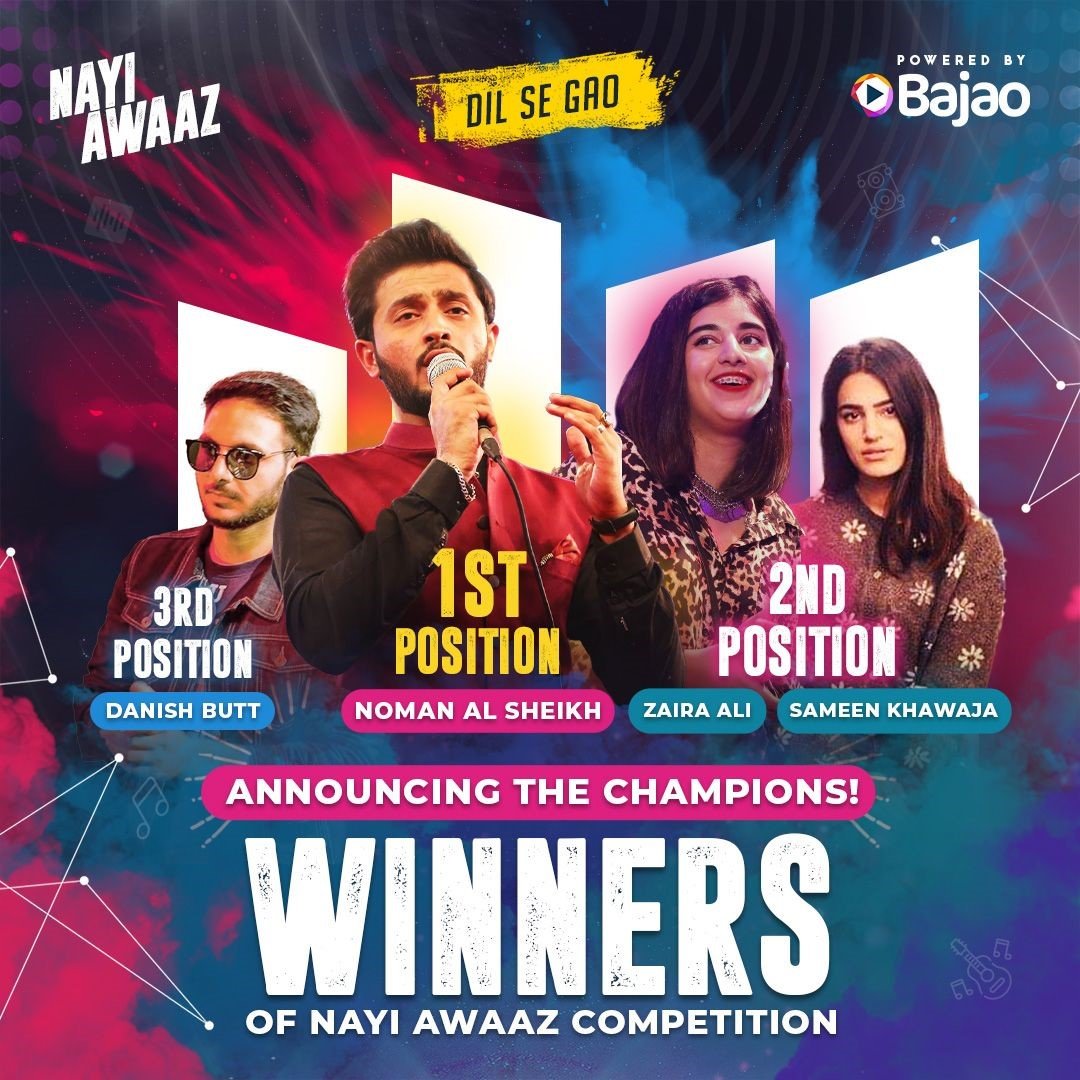 Bajao Pakistan Announces Winners for Nayi Awaaz Online Music Competition!