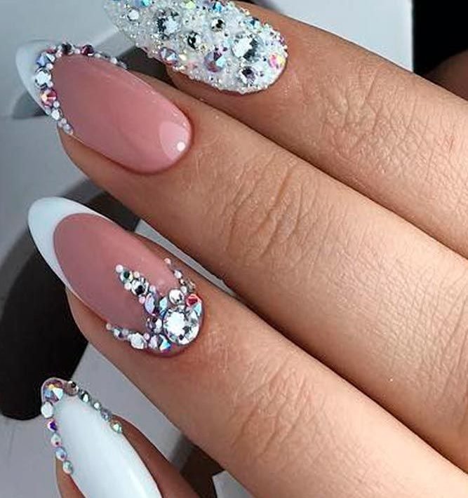 nail ideas for bride to be's