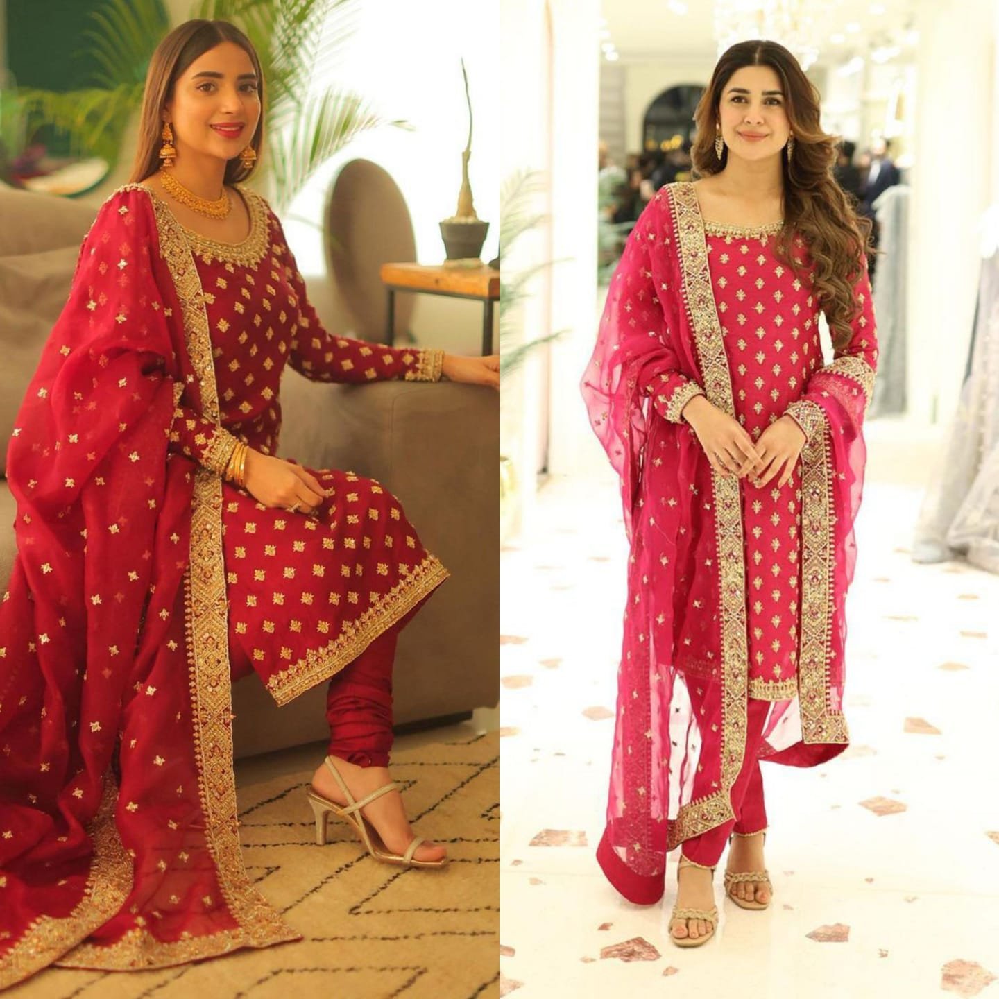 Fashion Face off | Kanwal Malik's Cherry Red Attire!