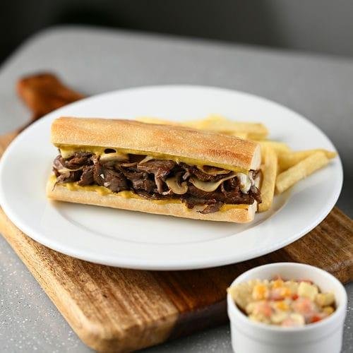 Steak and Mushroom Sandwich