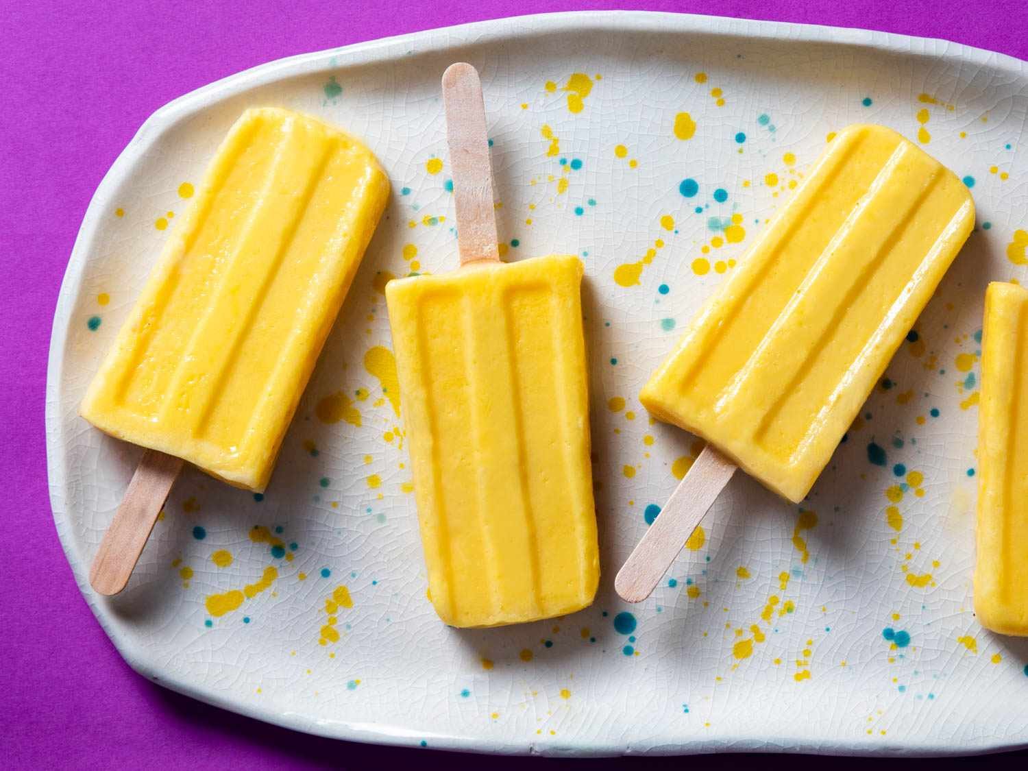 Mango Yogurt Popsicles