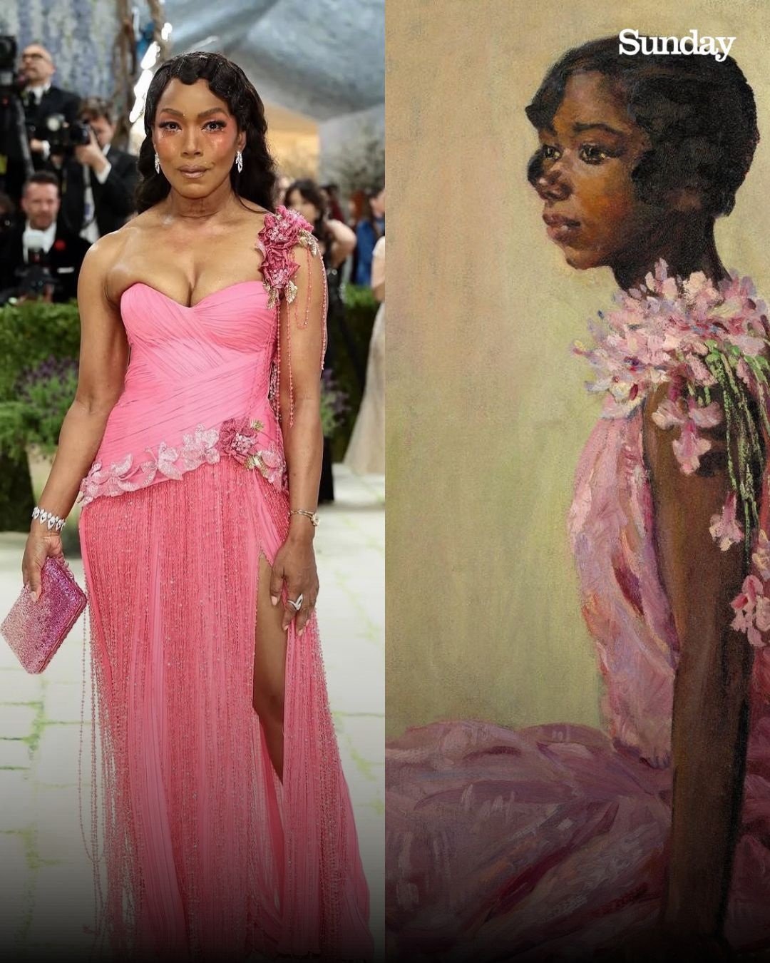 Angela Bassett “Girl in Pink Dress” by Laura Wheeler Waring