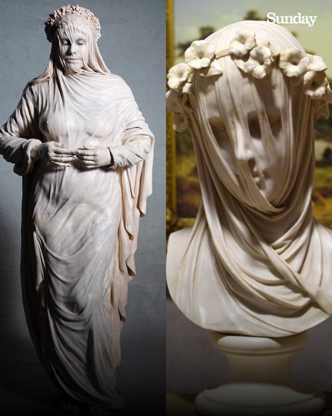 Heidi Klum as “Veiled Vestal” by Raffaelle Monti