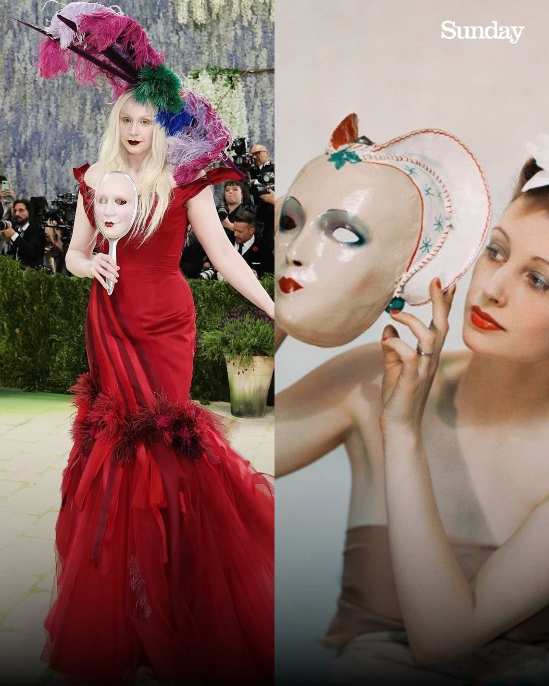 Gwendoline Christie as “Mask” by Madame Yevonde