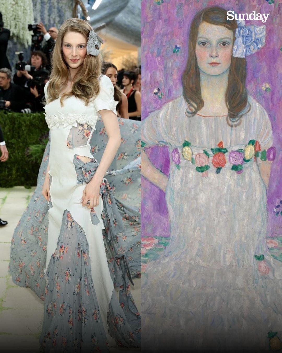 Hunter Schafer as Mäda Primavesi by Gustav Klimt