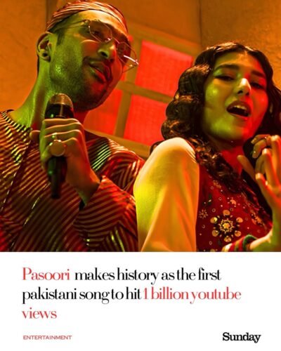 A BILLION-VIEW MILESTONE! Pasoori has officially made history as the first Pakistani song to cro